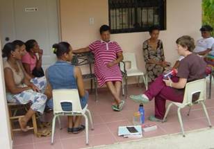 Emily Wolf-Roubatis at A Mother's Wish Foundation - Operating Pequenos Pasitos, a clinic and community center outside of Santiago, Domincan Republic.