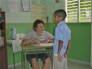 Jeremy Goico at A Mother's Wish Foundation - Operating Pequenos Pasitos, a clinic and community center outside of Santiago, Domincan Republic.