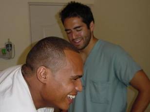Armando Beydoya, Eric Mao and Adam Vasconcellos at A Mother's Wish Foundation - Operating Pequenos Pasitos, a clinic and community center outside of Santiago, Domincan Republic.