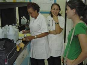 Water Quality Testing at A Mother's Wish Foundation - Operating Pequenos Pasitos, a clinic and community center outside of Santiago, Domincan Republic.