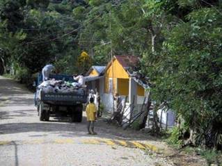 Trash Collection at A Mother's Wish Foundation - Operating Pequenos Pasitos, a clinic and community center outside of Santiago, Domincan Republic.