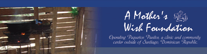 A Mother's Wish Foundation - Operating Pequenos Pasitos, a clinic and community center outside of Santiago, Domincan Republic.