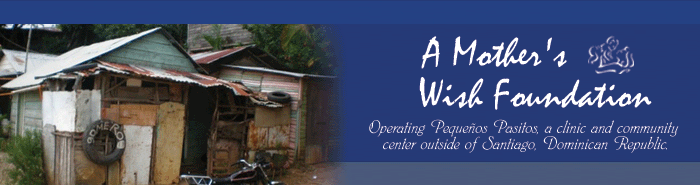 A Mother's Wish Foundation - Operating Pequenos Pasitos, a clinic and community center outside of Santiago, Domincan Republic.