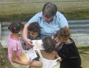 Linda Rexford, M.D. volunteering at A Mother's Wish Foundation - Operating Pequenos Pasitos, a clinic and community center outside of Santiago, Domincan Republic.