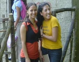 Nicole Diaz volunteering at A Mother's Wish Foundation - Operating Pequenos Pasitos, a clinic and community center outside of Santiago, Domincan Republic.