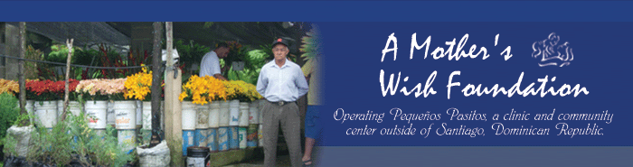 A Mother's Wish Foundation - Operating Pequenos Pasitos, a clinic and community center outside of Santiago, Domincan Republic.