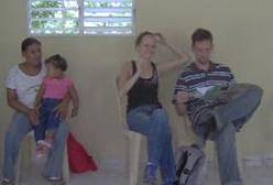 Chris Carpenter and Lisa Dickey at A Mother's Wish Foundation - Operating Pequenos Pasitos, a clinic and community center outside of Santiago, Domincan Republic.