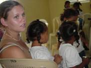 Kristen Lewis at A Mother's Wish Foundation - Operating Pequenos Pasitos, a clinic and community center outside of Santiago, Domincan Republic.