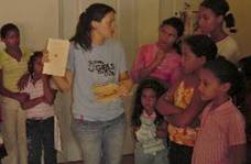 Jenny Humphrey at A Mother's Wish Foundation - Operating Pequenos Pasitos, a clinic and community center outside of Santiago, Domincan Republic.