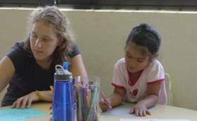 Talia Firestein at A Mother's Wish Foundation - Operating Pequenos Pasitos, a clinic and community center outside of Santiago, Domincan Republic.
