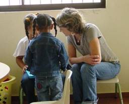 Beth Bauer at A Mother's Wish Foundation - Operating Pequenos Pasitos, a clinic and community center outside of Santiago, Domincan Republic.