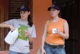 Kristin Lewis and Norma-Jean Simon at A Mother's Wish Foundation - Operating Pequenos Pasitos, a clinic and community center outside of Santiago, Domincan Republic.